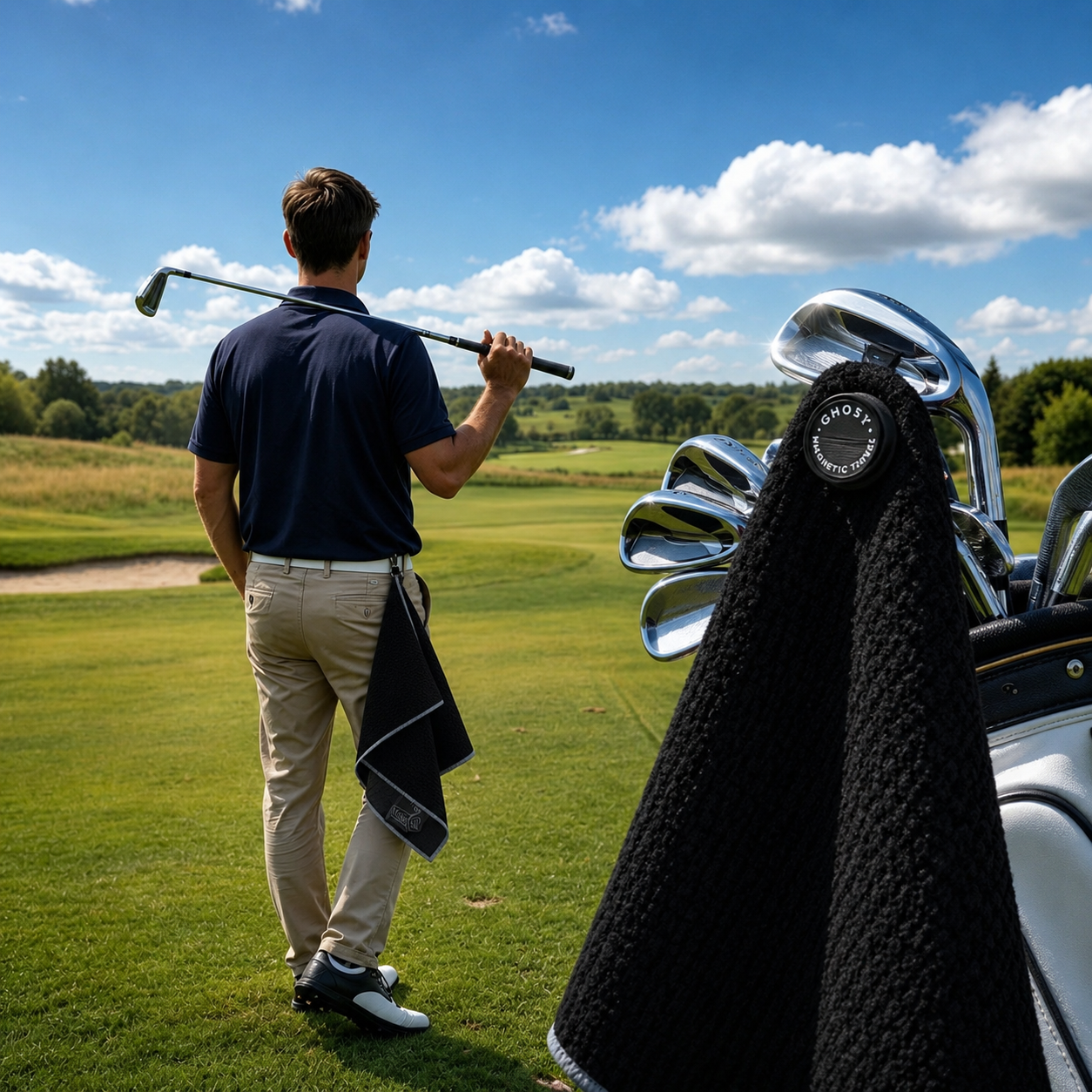 Magnetisk Golfhandduk